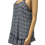 IslandHaze Spaghetti Strap Blue and White Print Mini Coverup Dress Womens Medium Photo 3