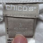 Chico's  White‎ Cotton Blend Capri Pants 3 16 Lightweight Summer Breathable Photo 3