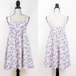 Storia Babydoll Mini Dress Purple Floral Size Small S FEMININE COTTAGE Photo 1