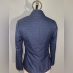 Banana Republic  Navy Plaid Blazer suit jacket size 2 petite Photo 1