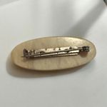 80’s pin celluloid flowers Lake Placid N.Y 1 1/2 in Photo 1