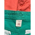 Arizona Jeans Arizona Jean Company Women's 3 Pack Shorts Mint Coral Teal Size 5 Cotton Blend Photo 1