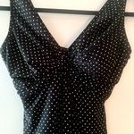 Trina Turk  Swimsuit Swim Dress Bathing‎ Suit Black & White Polkadot NWT Swimwear Photo 1