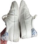 Reformation /Anthropologie Harlow white leather blue floral sneakers size 8 Photo 7