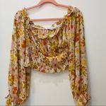HYFVE La Jolla Floral Smocked Blouse flower power sz Medium Photo 24