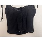 Reformation Liza Top Black Size 0 Cami Tank Spaghetti Strap Sweetheart Neckline Photo 8