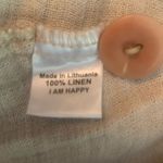 Flax  100% Linen Brown V Neck Blazer 4 Button Size 1G (16-18) Photo 3