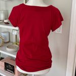Elegant Red Lace Trim Women's Top Size L Size L Photo 3