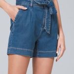 White House | Black Market White House Black‎ Market tencel denim paper bag shorts the 5” short size 6 Photo 0