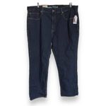 Nautica Mens Jeans Size 40 x 30 Straight Fit Dark Blue Denim Marine Rinse NEW Photo 2