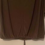 PerSeption Concept Olive (Dark) Green with Cut Sleeves and Tie Bottom Photo 2