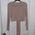 Lululemon NWOT Gather and Grow Light Pink Wrap Long Sleeve Top Photo 4
