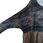 Free People FREE‎ PEOPLE Punched  Diamonds Forever Aztec Eyelet Tunic Top EUC Size Small Photo 4