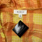 Mable Orange & Yellow Plaid Romper Photo 2