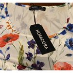 NORACORA XL Floral pullover short sleeved dress polyester NEW festival cottage Photo 4