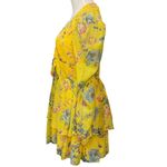 Mac Duggal Floral Chiffon Dress with Deep V-Neck Ruffle Tiered Skirt Size 8 NWT Photo 3