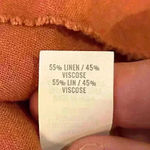 Aerie  Linen Spaghetti Strap Flowy Cropped Tank Blouse Size Medium V-Neck Ruffle Photo 5