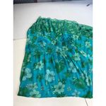 Guess  Jeans Maxi Dress‎ L Floral Green Blue Sleeveless Tiered Summer Photo 9