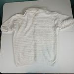 Vintage Viana Knit Collar Button Down Sweater Textured White Made in USA L Size L Photo 7