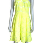 Daniel Cremieux Cremieux Yellow and White Flower Fit and Flare Dress Photo 0