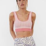ZARA KNIT GINGHAM CROP TOP Photo 0