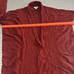Zenana Outfitters  red open cardigan size large Photo 4