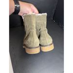 Italeau Waterproof Fiorella‎ Shearling Booties Dark Green Shoes Size 8 Photo 5