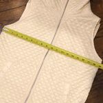 Ralph Lauren  Ivory Full Zip Diamond Quilted Lined Fleece Sleeveless Coat Vest Photo 10