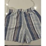 Beach Lunch Lounge Linen Striped Shorts Size SP Womens Nautical Beachy Style Photo 4