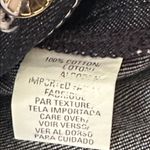 Anne Klein Indigo Denim Jacket with Gold Button and Stitched Accents Sz 12 Photo 9