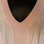 Adrianna Papell Soft Pink 3/4 Sleeve Top - handkerchief bottom Photo 3