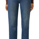 Evereve  The Ever Straight Ankle Jeans Medium Wash Mid Rise Stretch Denim Size 25 Photo 0