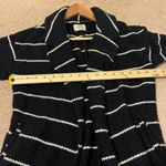 Marine layer  Birdseye Stripe Long-Line Cardigan Coat Size XS Sweater Comfy Black Photo 10