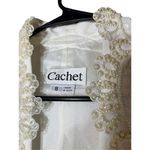 Vintage Cachet White Beaded Blazer Size 8 Photo 5