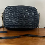 Draper James ‎ RSVP Quilted Crossbody Purse Bag Navy Blue With Gold Hardware Photo 0