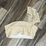 Privacy Please  yellow striped one strap bra top Photo 0