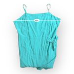 Nine West Green Faux Wrap Spaghetti Strap Boho Mini Dress Size XL Photo 6