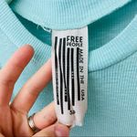 Free People  Ribbed Tank Top Teal Sz Small Photo 3