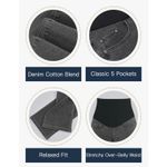 fitglam Women's Maternity Jeans Straight Leg Relaxed Fit Over Belly Pregnancy Gray Size XL Photo 1