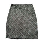 Derek Heart 🔃 Green Plaid Pencil Uniform Skirt Photo 0