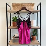 Athleta  Tank Hidden Agenda Built in Sports Bra Pink Berry Brown 257103, XL Photo 2