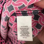 Adrienne Vittadini  Sleeveless Shift Mini Dress Pink Black Chain Link Print Sz 2 Photo 5