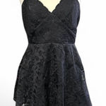Windsor  Black Lace Overlay Romper Medium‎ Scallop Trim evening dress Photo 0