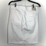 AG Adriano Goldschmied AG Erin White Stretch Denim Pencil Skirt Photo 7