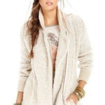 Free People Boho Chunky Wool Blend Cuddle Up Cardigan Sweater Jacket Photo 0