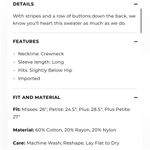 Talbots Like New  Button Back Heart Sweater
Generous Size XS Photo 10