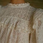 DÔEN Floryn Lace Trim Ruffle Long Sleeve Antique Walnut Small Photo 8