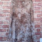 Vivienne Tam brown Burnout Asymmetric Hem tunic medium Photo 6