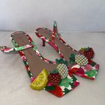 Betsey Johnson  Women's Colson Colorful Fruit Kitten-Heel Dress Sandals-Size 6.5 Photo 1