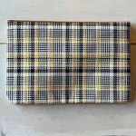 Ipsy Houndstooth Cosmetics Makeup Glam Travel Bag Yellow Photo 3